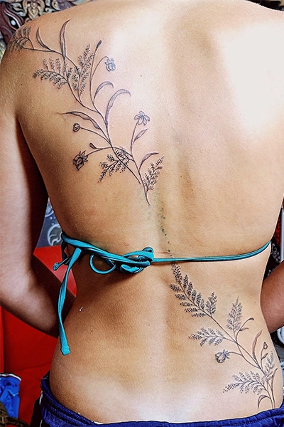 fineline tattoo bamboo phuket